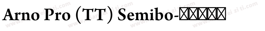 Arno Pro (TT) Semibo字体转换